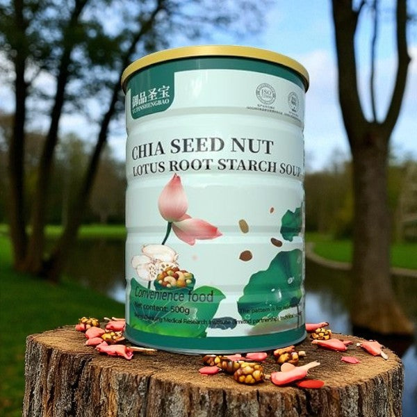 🌱 Chia Seed Nut Lotus Root Starch Soup – Nutritious & Delicious
